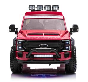 Ford Super Duty Truck m/Lithium  + 4xMotor + Gummihjul + Skumsäte Röd-2