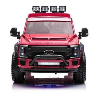 Ford Super Duty Truck m/Lithium  + 4xMotor + Gummihjul + Skumsäte Röd-2