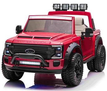 Ford Super Duty Truck m/Lithium  + 4xMotor + Gummihjul + Skumsäte Röd-8