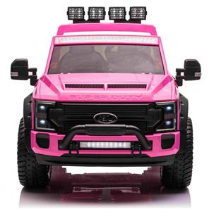 Ford Super Duty Truck m/Lithium  + 4xMotor + Gummihjul + Skumsäte Rosa-2