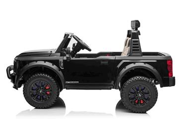 Ford Super Duty Truck m/Lithium  + 4xMotor + Gummihjul + Skumsäte Svart-4