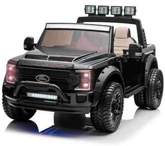 Ford Super Duty Truck m/Lithium  + 4xMotor + Gummihjul + Skumsäte Svart