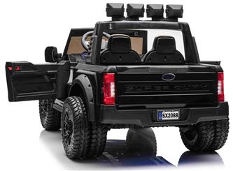 Ford Super Duty Truck m/Lithium  + 4xMotor + Gummihjul + Skumsäte Svart-3