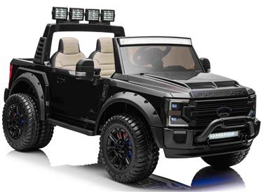 Ford Super Duty Truck m/Lithium  + 4xMotor + Gummihjul + Skumsäte Svart-5