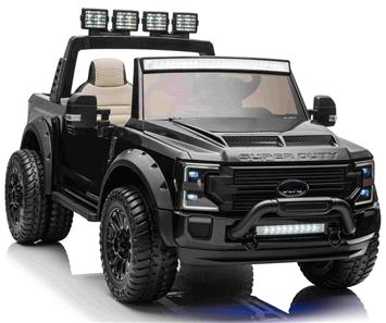 Ford Super Duty Truck m/Lithium  + 4xMotor + Gummihjul + Skumsäte Svart-6