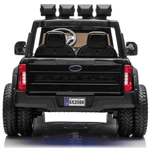 Ford Super Duty Truck m/Lithium  + 4xMotor + Gummihjul + Skumsäte Svart-8