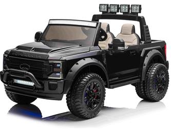 Ford Super Duty Truck m/Lithium  + 4xMotor + Gummihjul + Skumsäte Svart-9
