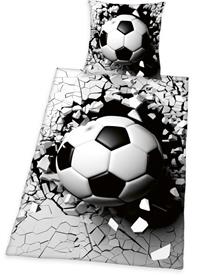 Fotboll 3D-sängkläder – 100 procent bomull