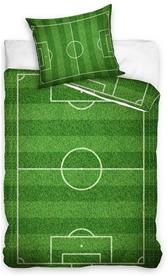 Fotbollsplan-sängkläder 140x200 cm – 100 procent bomull