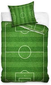 Fotbollsplan-sängkläder 140x200 cm – 100 procent bomull