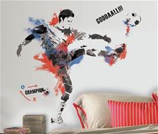 Fotbollsspelare Gigant Wallsticker