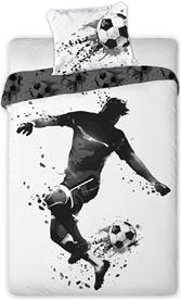Fotbollsspelare-sängkläder 140 x 200 cm – 100 % bomull