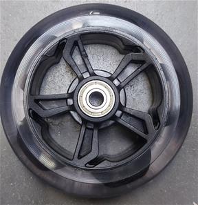 Framhjul Svart för MCU-Sport Elsparkcykel LED 14.4V/21,6V