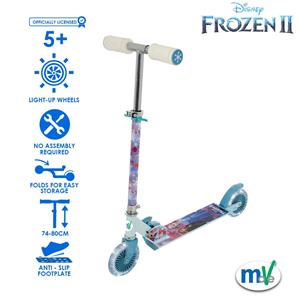 Disney Frost 2 Fällbart sparkcykel med Ljusande Hjul-4