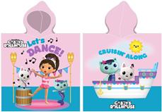 Gabby's Dollhouse Poncho badhandduk med huva - 100 procent bomull
