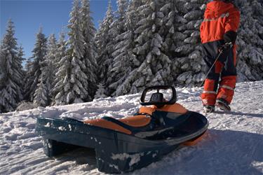 Galactus Double Pulka med Ratt, Lava Orange-4