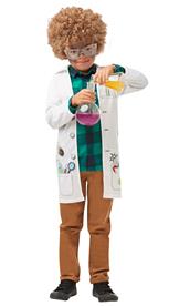 Galen vetenskapsman utklädningsrock till barn
