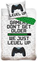 Gamer ''Level up'' Påslakanset - 100 procent bomull