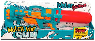 Gatling-vattengevär med pump, 50 cm – orange/turkos