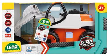 GIGA TRUCKS Grävmaskin Pro – orange/beige – 63 cm-4