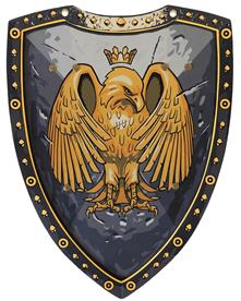 Golden Eagle Ridder Skumsköld 42 x 31,5 cm 2 lager