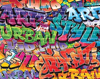 Graffiti tapet 243 x 203 cm (2022 modell)-2