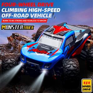 Guokai 1:16 4WD MonsterTruck Radiostyrd  Off-Road  2,4Ghz 35 km/h, Blå-2