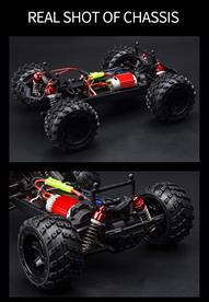 Guokai 1:16 4WD MonsterTruck Radiostyrd  Off-Road  2,4Ghz 35 km/h, Gul-10