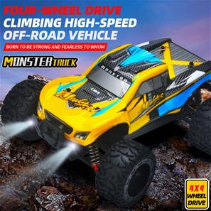 Guokai 1:16 4WD MonsterTruck Radiostyrd  Off-Road  2,4Ghz 35 km/h, Gul-2