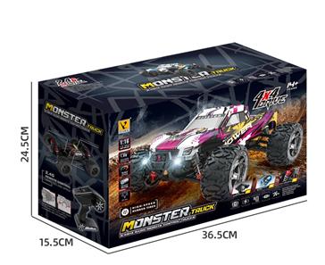 Guokai 1:16 4WD MonsterTruck Radiostyrd  Off-Road  2,4Ghz 35 km/h, Lila-2