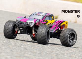 Guokai 1:16 4WD MonsterTruck Radiostyrd  Off-Road  2,4Ghz 35 km/h, Lila-3