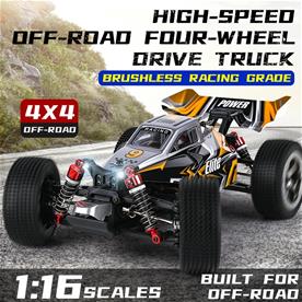 Guokai Off-Road Buggy 1:16 Brushless 4WD Radiostyrd  2,4Ghz 35 km/h, Orange-2