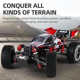 Guokai Off-Road Buggy 1:16 Brushless 4WD Radiostyrd  2,4Ghz 35 km/h, Orange-8