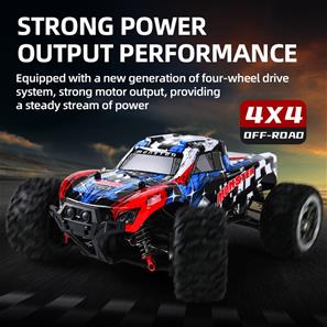 Guokai Monstertruck 1:16 Brushless 4WD Radiostyrd  2,4Ghz 35 km/h, Röd-3