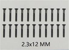 Guokai screws 2,3X12 MM (20 st)