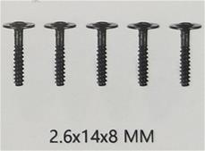 Guokai screws 2,6X14X8 MM (4 st)