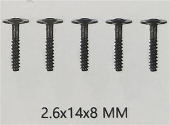 Guokai screws 2,6X14X8 MM (4 st)