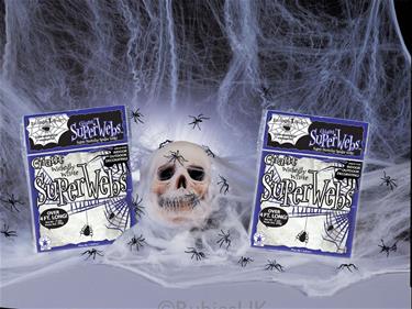 Halloween spindelväv, Vit Gigant paket (138g)-2