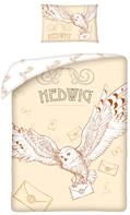 Harry Potter Hedwig Påslakanset 100x135 cm - 100 procent bomull