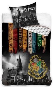 Harry Potter  Hogwarts mörkt sänglinne, 100 procent bomull