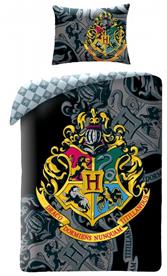 Harry Potter Hogwarts-sängkläder 2-i-1, design 4 – 100 procent bomull