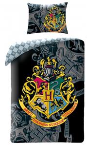 Harry Potter Hogwarts-sängkläder 2-i-1, design 4 – 100 procent bomull