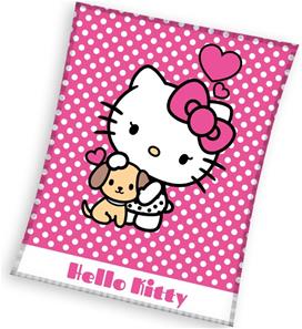 Hello Kitty  Coral Fleecefilt - 130 x 170 cm