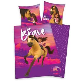 Heste Spirit ”Be Brave” sängkläder – 100 procent bomull