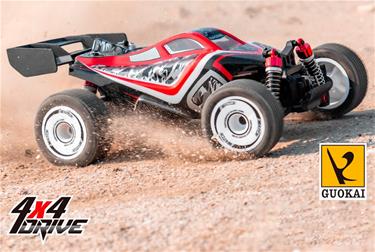 Guokai Off-Road Buggy 1:16 4WD Radiostyrd  bil  2,4Ghz 35 km/h, Röd-3