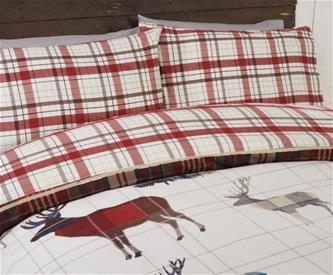 Hjort Jule sängkläder för dubbeltäcke 220x230 cm-2