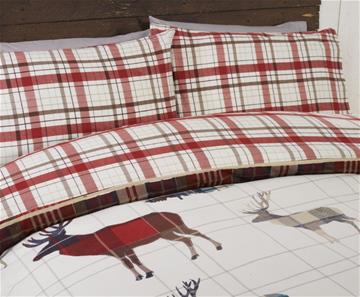 Hjort Jule sängkläder för dubbeltäcke 220x230 cm-2
