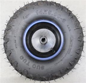 Hjul Komplett Blå bak till Renegade Brushless 1060W 36V 1060W