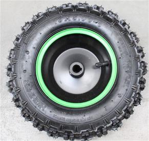 Hjul komplett grön väska för ATV Renegade 1000W