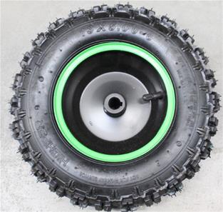 Hjul komplett grön väska för ATV Renegade 1000W